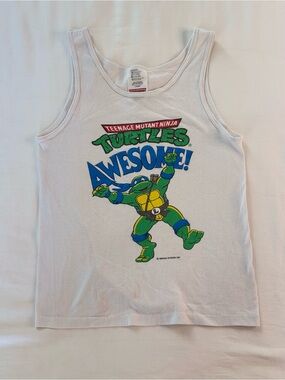 Vintage TMNT Boys Large Tank Top 1991